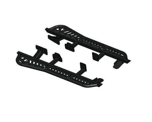 6TH GEN 4RUNNER ALUMINUM SLIDERS WITH REAR KICK OUT
