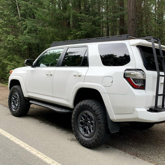 5TH GEN 4RUNNER ALUMINUM SLIDERS WITH REAR KICK OUT